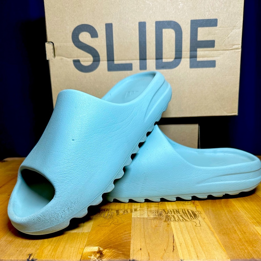 Adidas YZY Slide in Light Blue